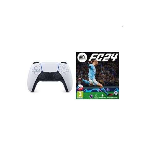 sony dualsense wireless controller black white ea sports fc  cz