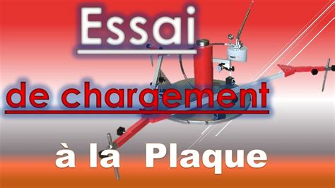 Calcule Tassement Essai De Chargement La Plaque In Situ Youtube