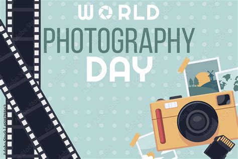 World Photography Day background. Vector Illustration. Stock Vector ...