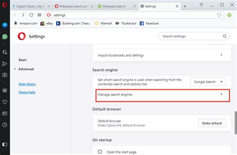 4 Ways To Change Operas Default Search Engine To Bing Duckduckgo And