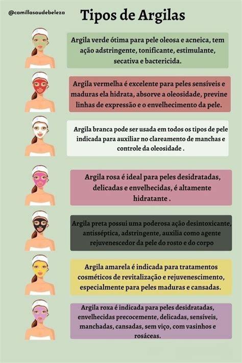 Para Que Serve Cada Cor De Argila - Qual a argila ideal para cada tipo de pele – Artofit