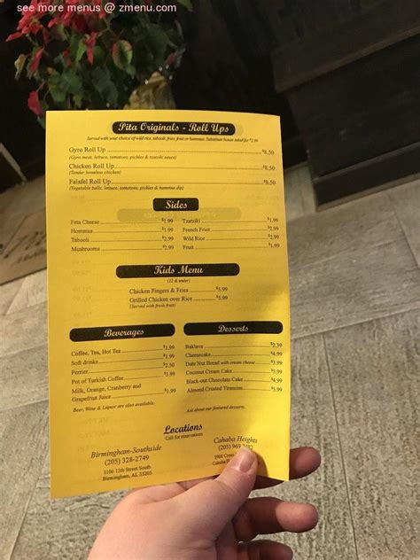 Menu At Pita Stop Desserts Birmingham Crosshaven Dr