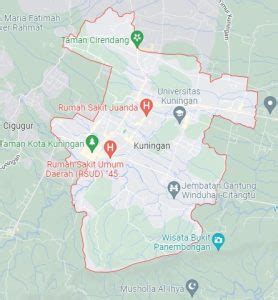 Peta Kecamatan – Kecamatan Kuningan