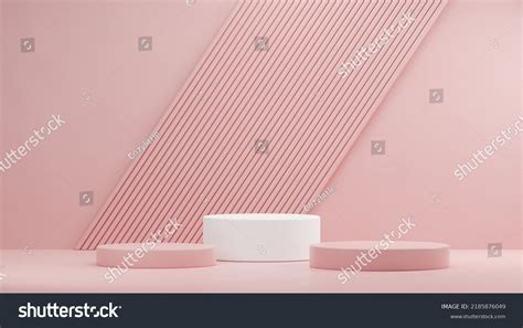 3d Neutral Nude Background Geometric Shapes Stock Illustration 2185876049 Shutterstock