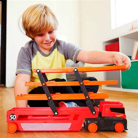 Caminhão Roda Livre Hot Wheels Mega Transporter Mattel