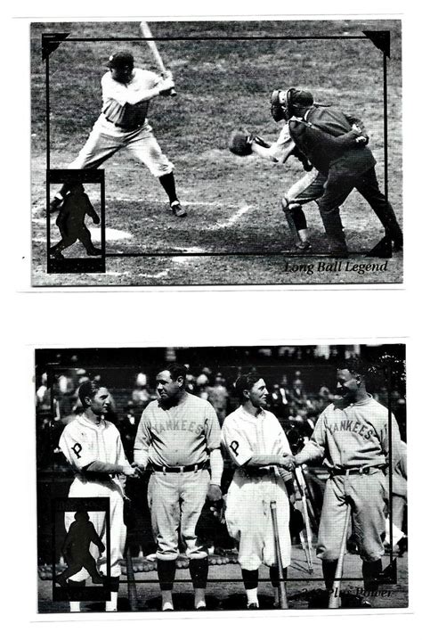 1995 Megacards Cooperstown Collection Babe Ruth Card S 8 9 Long Ball Legend And 342 Plus