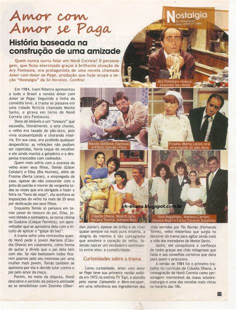 Oh Ohana Cláudia Ohana na novela Amor Amor se Paga 1984