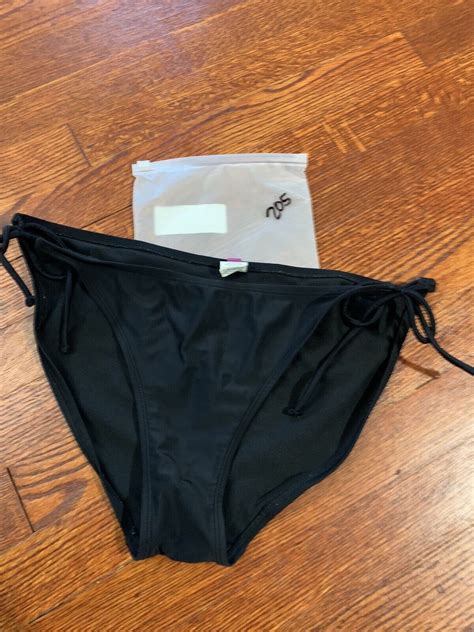 OP Women S Black Bikini Bottoms Bathing Suit XL 15 Gem