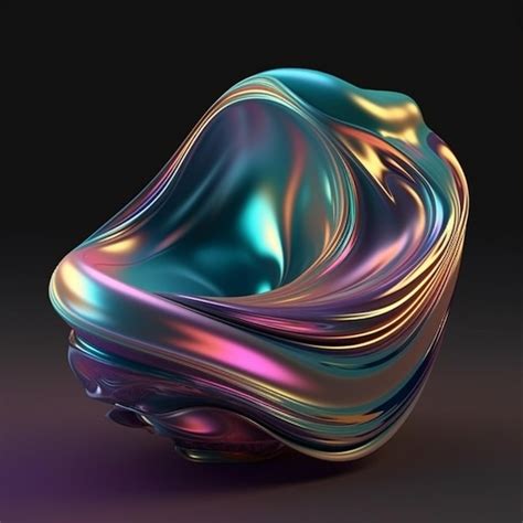 Premium AI Image A Colorful Glass Ball With A Black Background