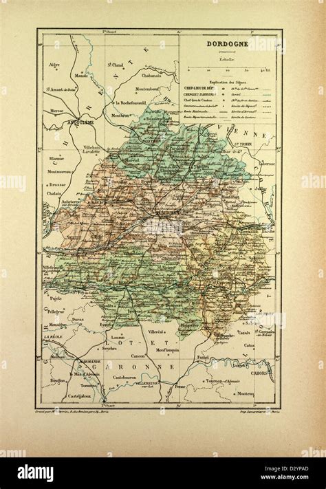 map  dordogne  res stock photography  images alamy