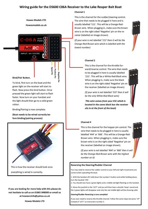 HOT RC C 04A 4 Channel 2 4GHz Receiver For Single Hand Radio Control Compatible With The DS600