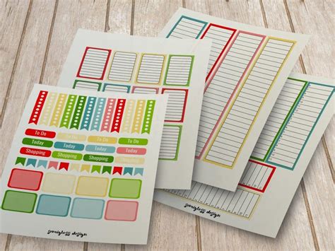 August Planner Stickers Semigloss Design