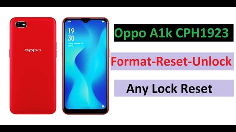 Oppo A K Cph Format Ll Pattern Lock Reset Ll Password Lock Reset Ll