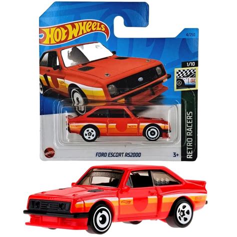 Машинка Hot Wheels HKJ77 Retro Racers 2023 Ford Escort RS2000 Red 1 10 купить с доставкой по