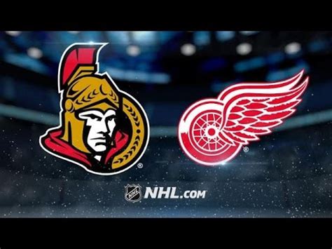 Ottawa Senators Vs Detroit Red Wings NHL Game Recap YouTube