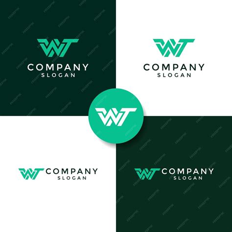 Premium Vector | Modern and minimalist initial letter WT or TW monogram ...