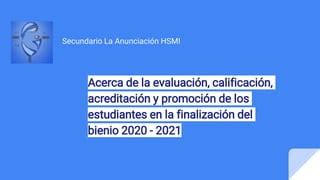 Acerca De La Evaluaci N Y Promoci N De Estudiantes En El Bienio