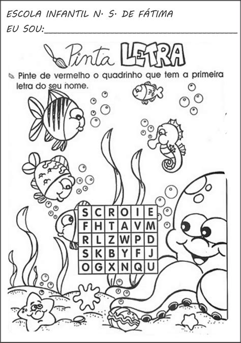 Atividade Primeira Letra Do Nome