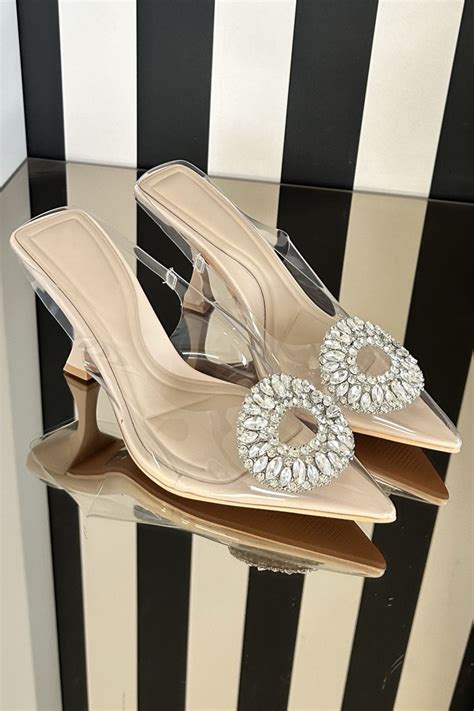 Mules Nude Talons Brentiny Paris