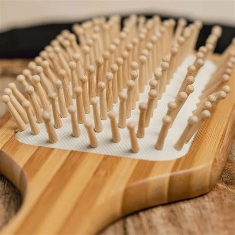 Wooden Bamboo Comb Bristle Paddle Brush Bamboo Hair Brush