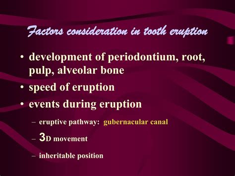 Ppt Tooth Eruption Powerpoint Presentation Free Download Id 9244699