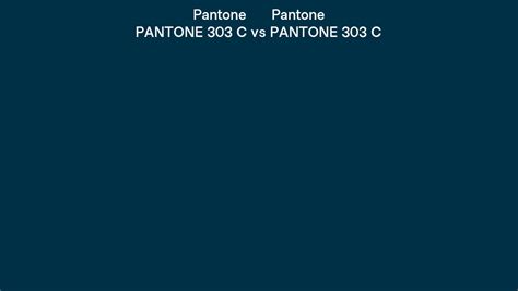 Pantone 303 C vs PANTONE 303 C side by side comparison