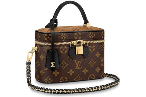 Louis Vuitton Vanity Monogram Reverse Pm Brown In Coated Canvascalfskin With Gold Tone Us