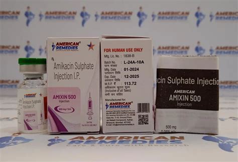 Amikacin Sulphate Injection I P Mg Ml Amixin Injection