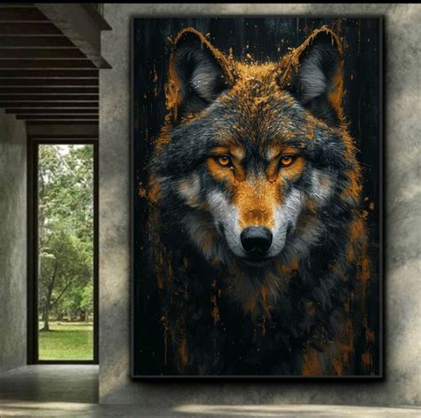 Картина маслом волк Картины животных Заказать картину маслом Живопись в ...