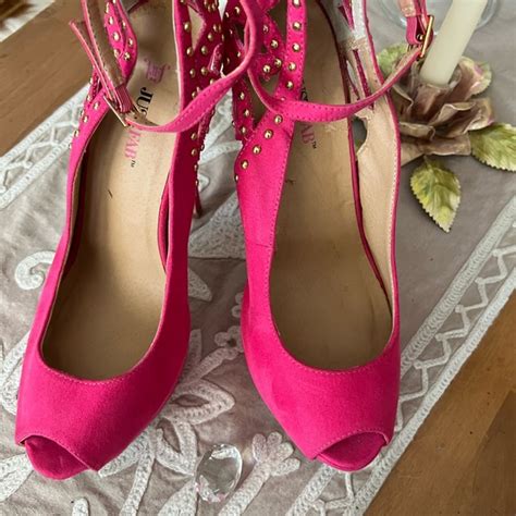 JustFab Shoes Womens Hot Pink 5 2 Inches High Heel Shoes Brand Just Fab Size 8 Poshmark