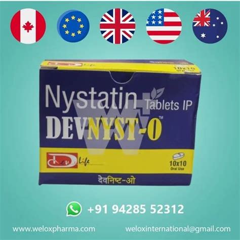 Devnyst O Nystatin Tablet Ip Iu Treatment Anti Fungal