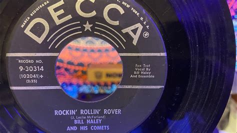 Bill Haley And His Comets Rockin Rollin Rover YouTube