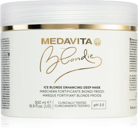 Medavita Blondie Ice Blonde Enhancing Deep Mask mascarilla para cabello para tonos rubios fríos