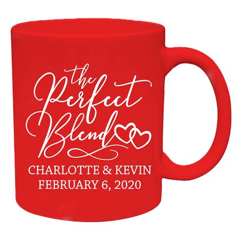 The Perfect Blend Wedding Favors Bulk Wedding Coffee Mugs