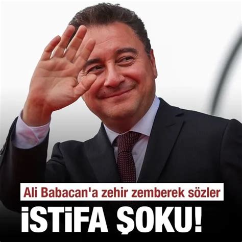 Ali Babacan Ele Tirerek Istifa Etti