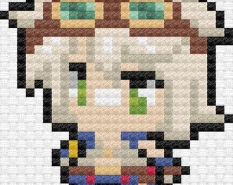 Genshin Impact Qiqi Chibi Cross Stitch Pattern Etsy