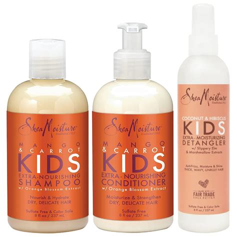 Shea Moisture Kids Hair Care Combination Pack Includes