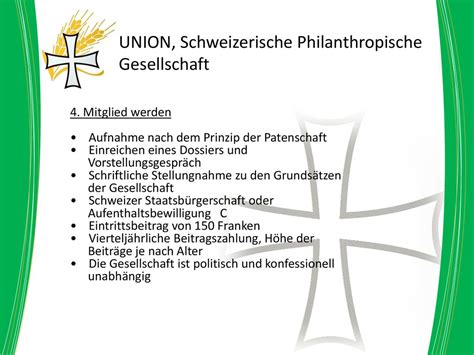 Union Schweizerische Philanthropische Gesellschaft Ppt Herunterladen