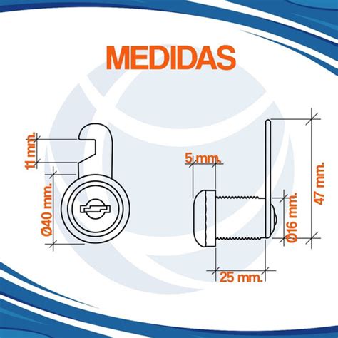 Cerradura Con Leva Mm Di M Mm Mueble Locker Cima M Mundocima