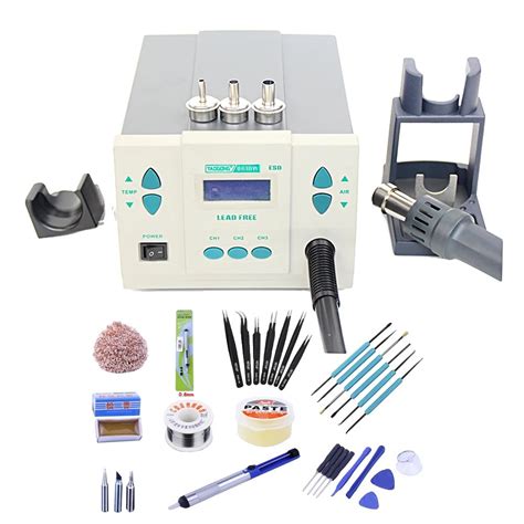 Soldering Station Digital Display Hot Air Gun Skroutz Gr