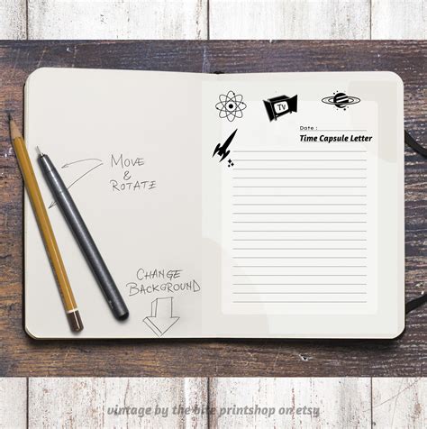 Printable Time Capsule Letter — vintage by the bite