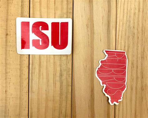 Illinois State University Sticker Pack Custom Waterproof | Etsy
