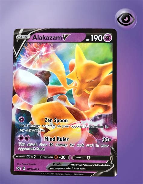 Alakazam V Black Star Promos Swsh Tcg Coleccionistas