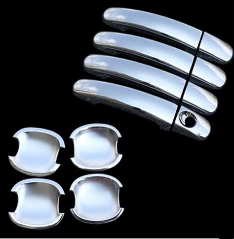 Car Styling Abs Chrome Trim Door Handle Bowl Covers Case For Ford Focus