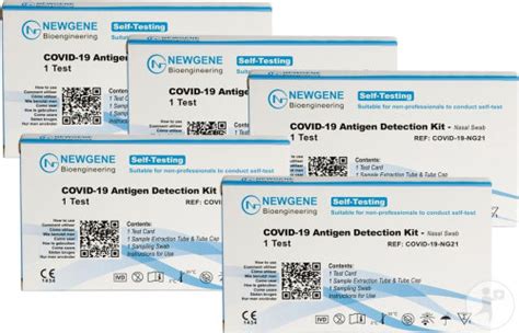 Newgene Test Rapide Antigénique Sars Cov 2 Covid 19 Pack 5 Pièces