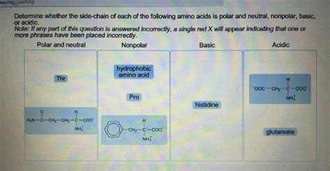 Determine Whether The Side Chain Of Each Of The Fo