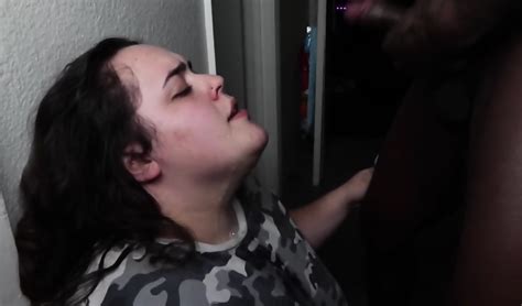 BBW Gets Face Fucked Against The Wall