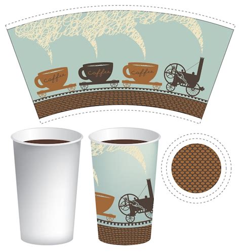 Premium Vector Paper Cup Template For Hot Drinks