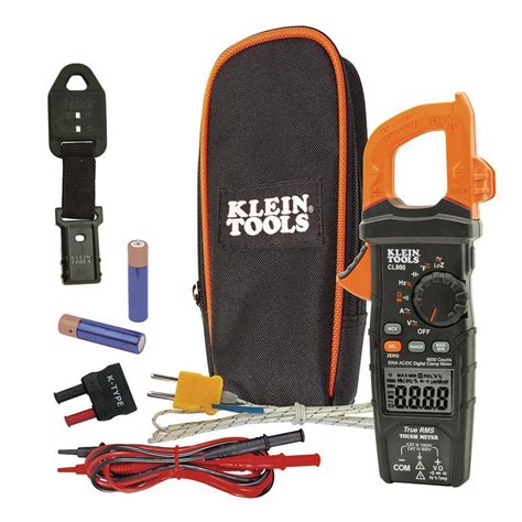 Klein Tools 600 AC DC True RMS Auto Ranging Digital Clamp Meter