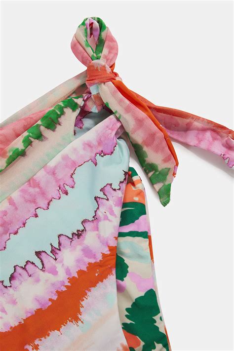 Kadın Maajı Pembe Desenli Bikini